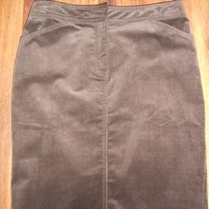 NWT J. Crew brown corduroy pencil skirt, 4